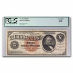 1886 $5.00 Silver Certificate U. S. Grant VF-20 PCGS (Fr#261)