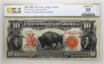 1901 $10 Bison US Note Legal Tender, PCGS CHOICE VF 35