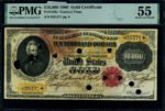 FR. 1225 C $10,000 1900 Gold Certificate PMG AU55