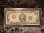 RARE MISCUT HUNDRED DOLLAR BILL series 1934 Federal Reserve Note. Circulated