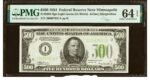 RARE PMG 1934 $500 CU 64 EPQ Minneapolis MN $500 Dollar Bill .LIGHT Green Seal