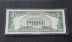 1934 Series A 5$ Gold Seal Silver Certificate Bank Note Serial# A00024537A NICE