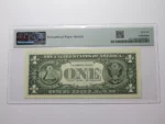 $1 2003 Near Solid Serial Number Federal Reserve Bank Note Bill UNC66 #55585555